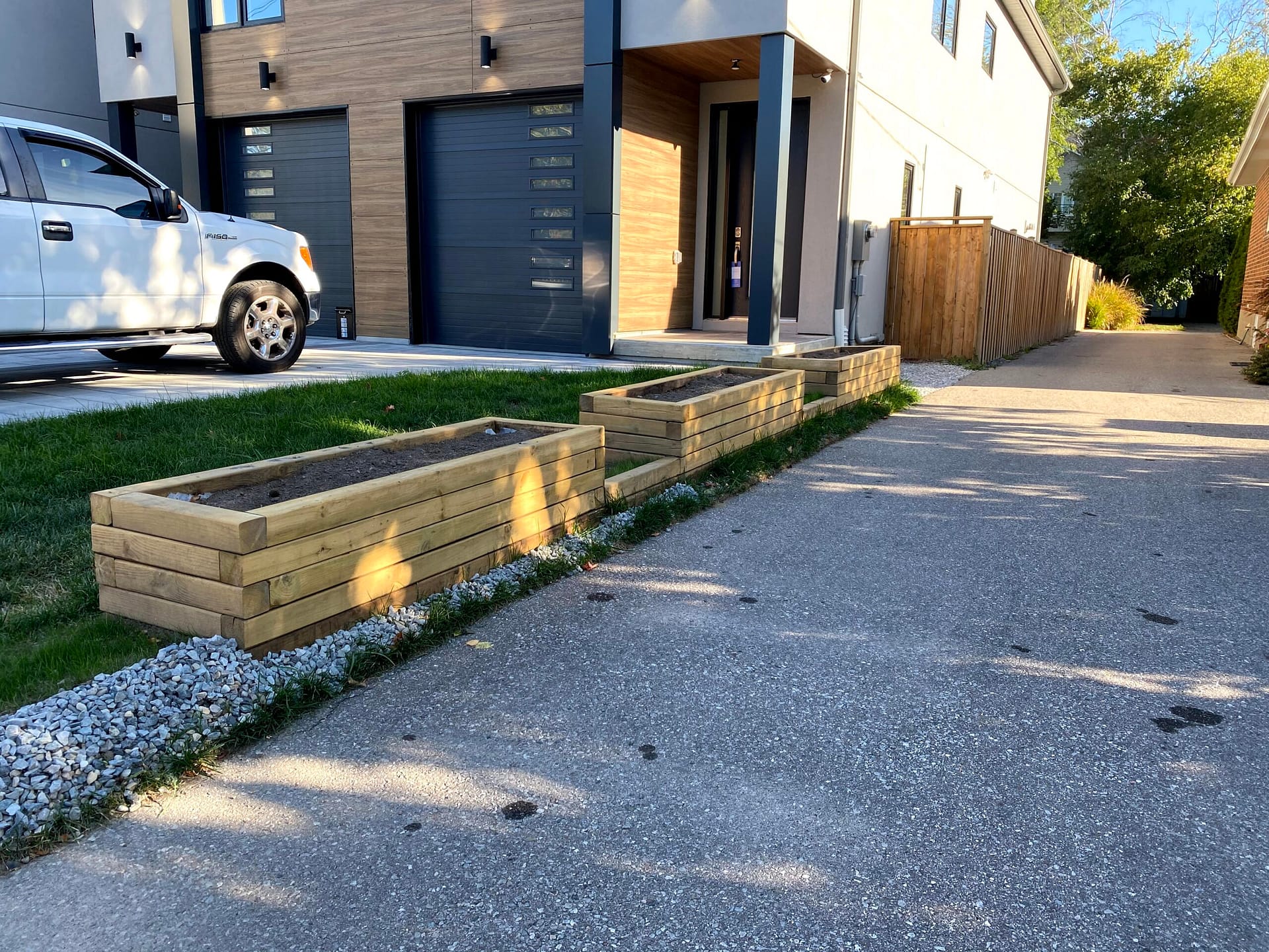 Custom Raised Wooden Planter Boxes in Mississauga