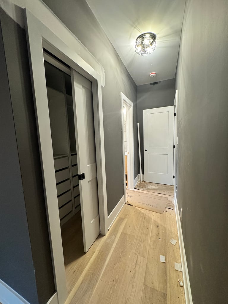 Seamless pocket door installation by a finish carpenter in the Toronto GTA