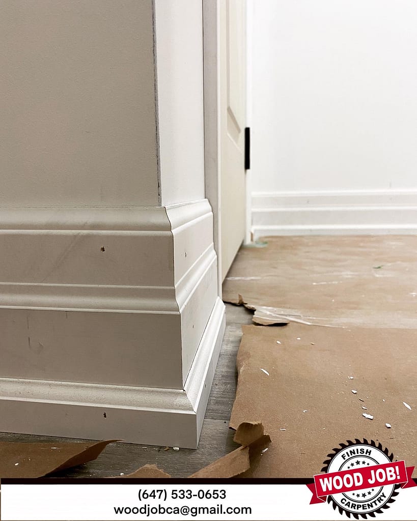 professionally installed a baseboard corner in a Kitchener house