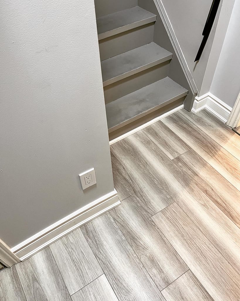 Hardwood flooring installed by a finish carpenter