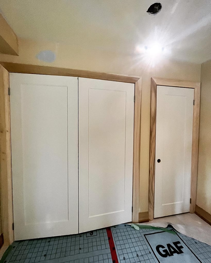 Trim Package and Custom Accent Wall for a Main Floor Renovation in Mississauga carpentry