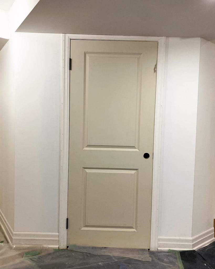 An interior door and trim installed by finish carpenter Jack Ozer in Vaughan.
