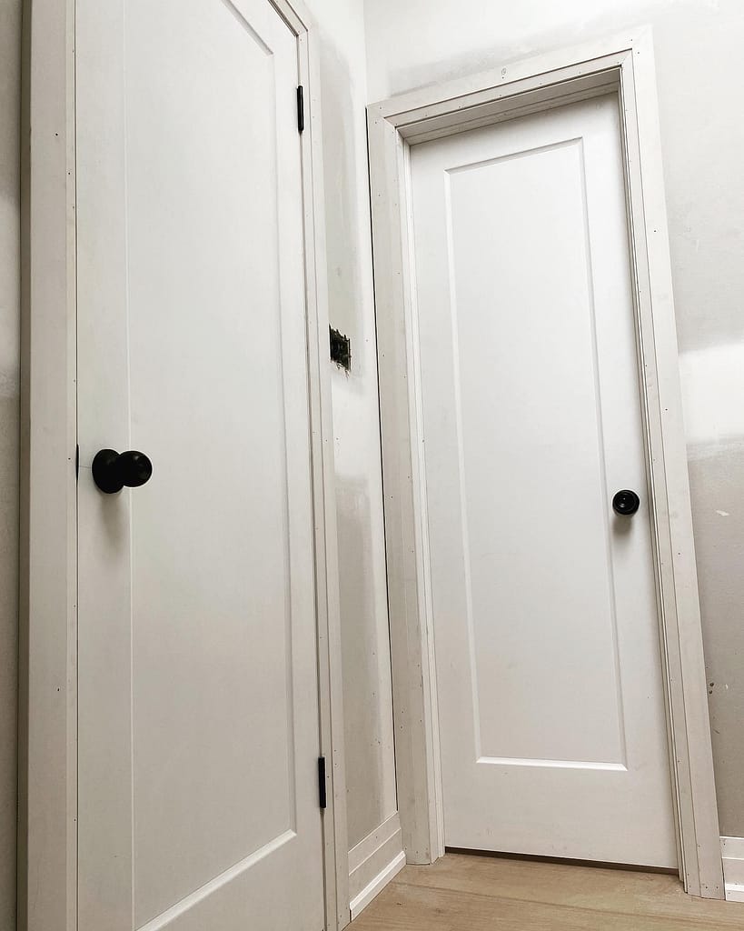 Interior doors and trims installed by a finish carpenter in Toronto.