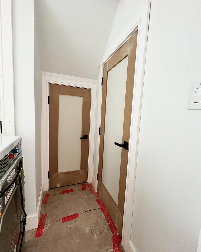 Doors resized and customized by finish carpenter Jack at Wood Job Finish Carpentry