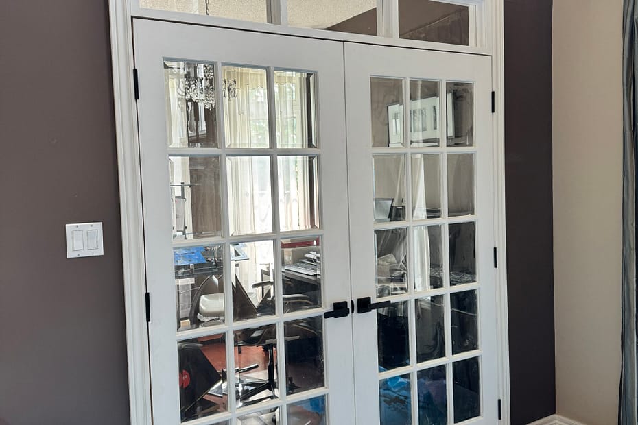 Transom and French Door Installation in Oakville carpentry