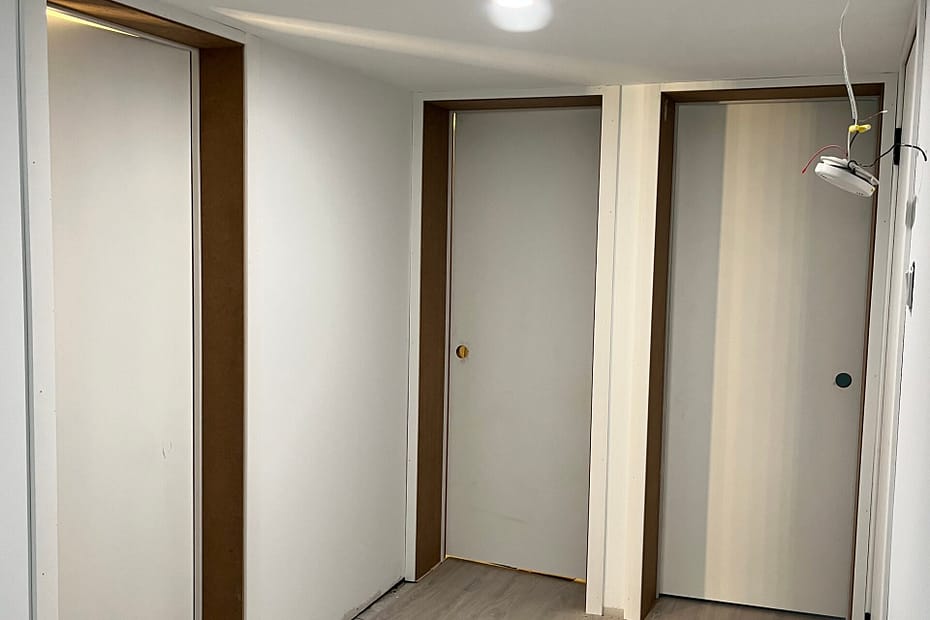 Custom Door Jambs and Interior Door Installation for a Milton Basement Unit carpentry