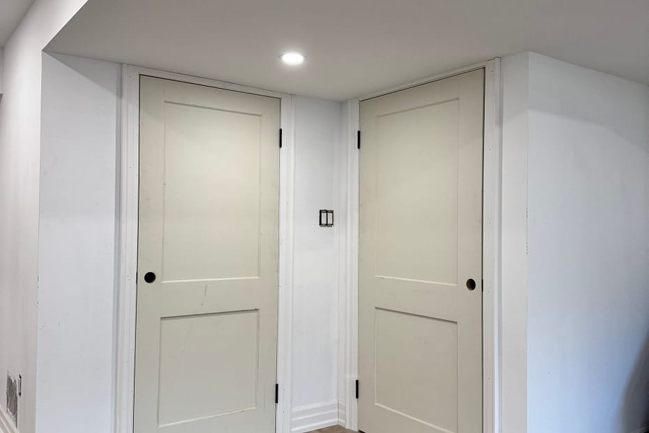 Why Door Handle Height Can Look Wrong on Short Basement Doors carpentry