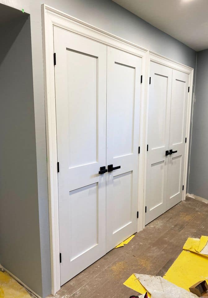 interior doors installed by a finish carpenter in Milton home