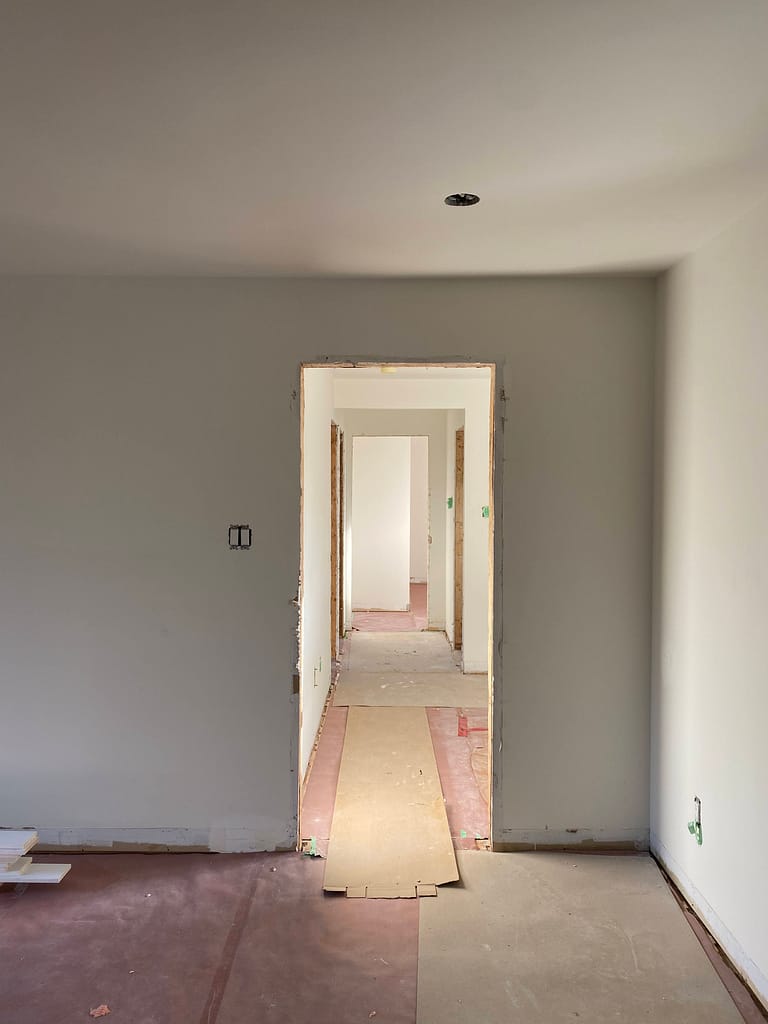 Oakville home ready for door and trim installation