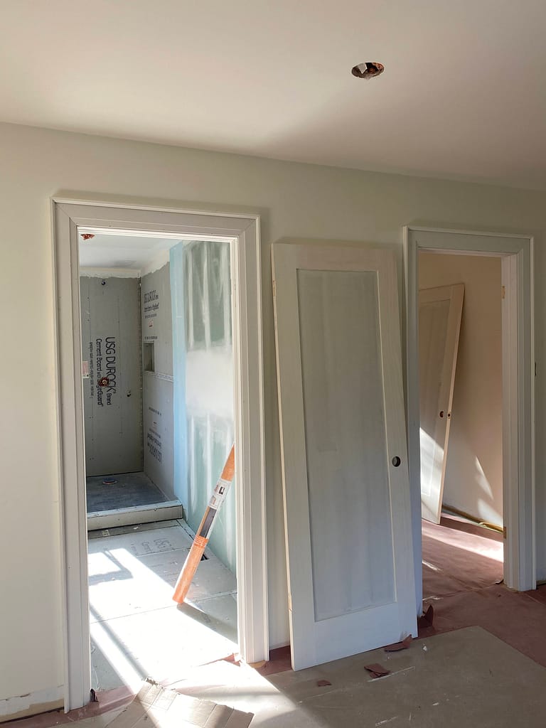 Door installed by a finish carpenter in Oakville home