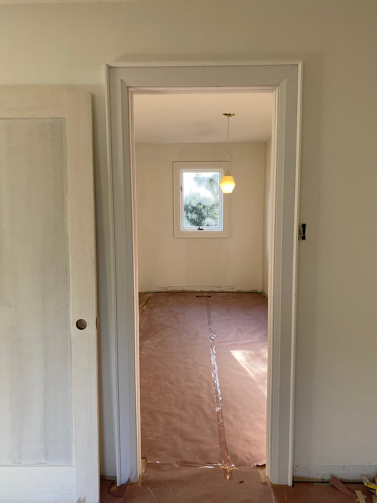 Interior door installed by a finish carpenter in Oakville home