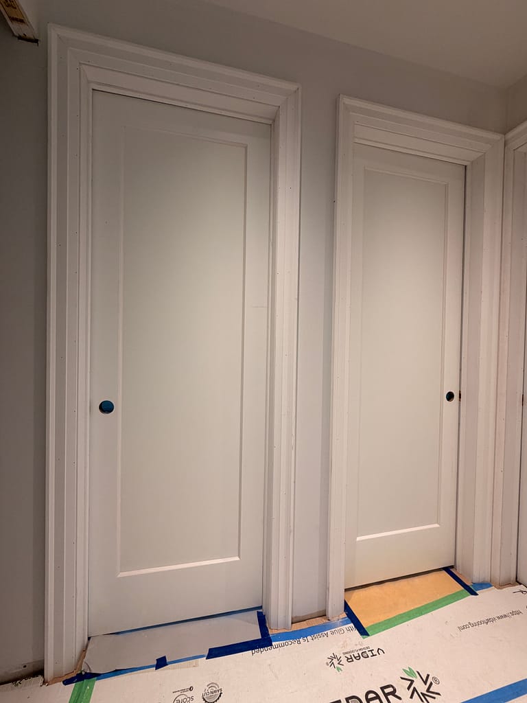 7-foot solid interior doors installed by Wood Job Finish Carpentry in Toronto