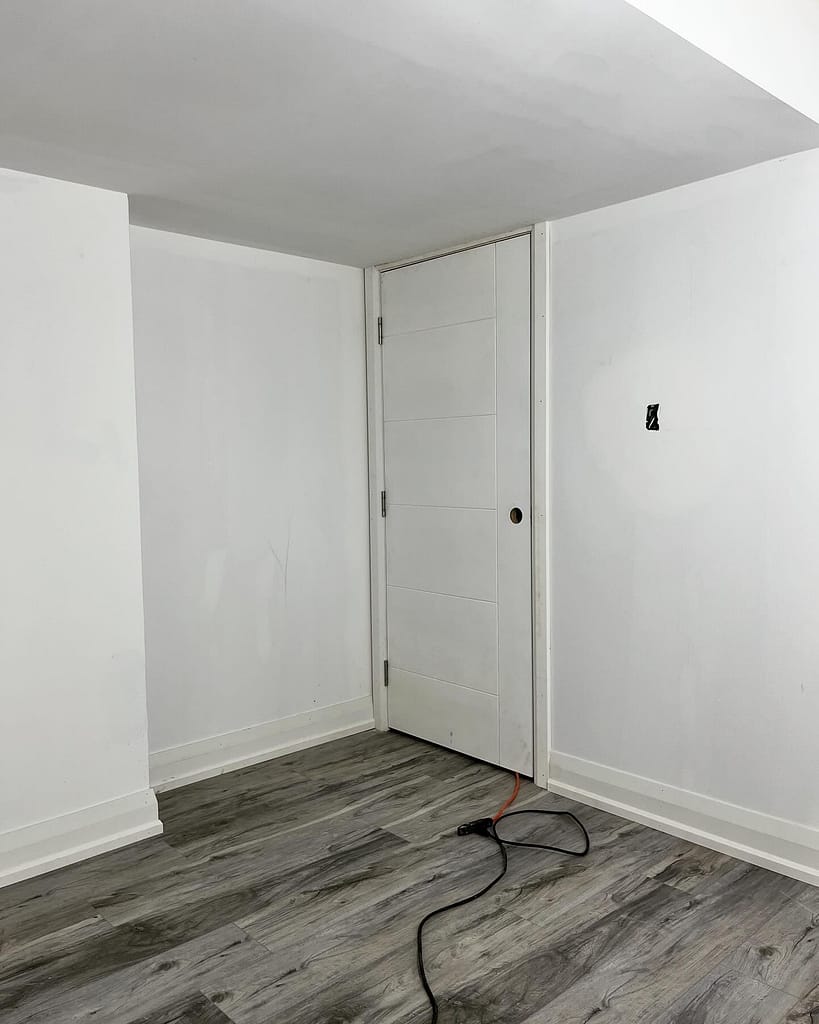 Interior doors installed during a Vaughan basement renovation