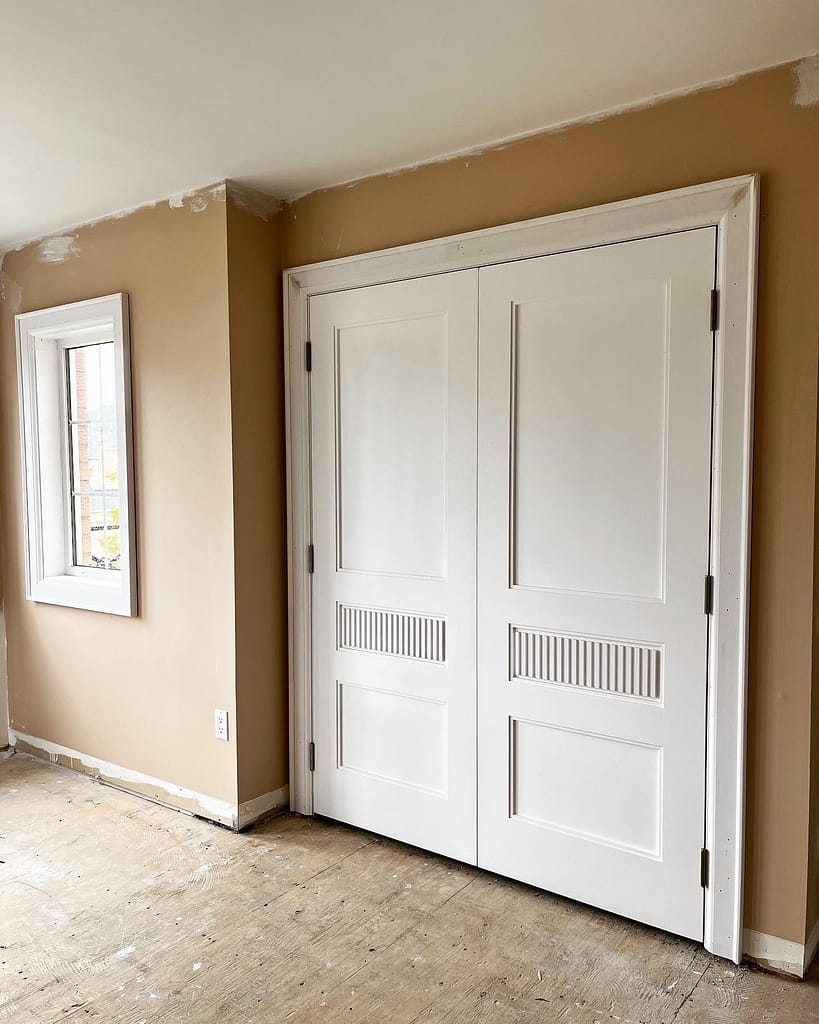 Door and window casing installed by Wood Job Finish Carpentry in a Vaughan home