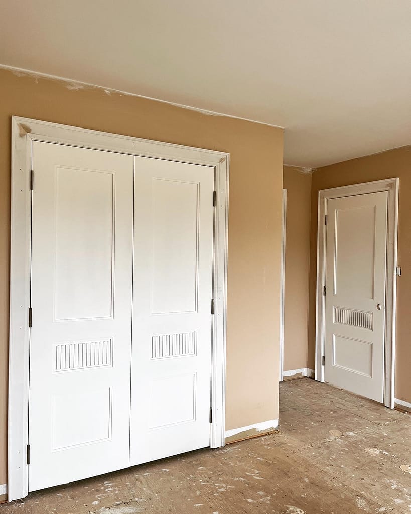 Solid interior door installation completed during a Vaughan renovation