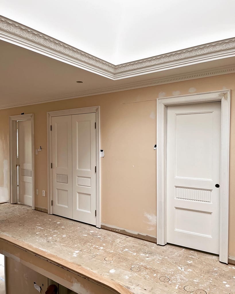 Solid interior doors installed by Wood Job Finish Carpentry in a Vaughan home