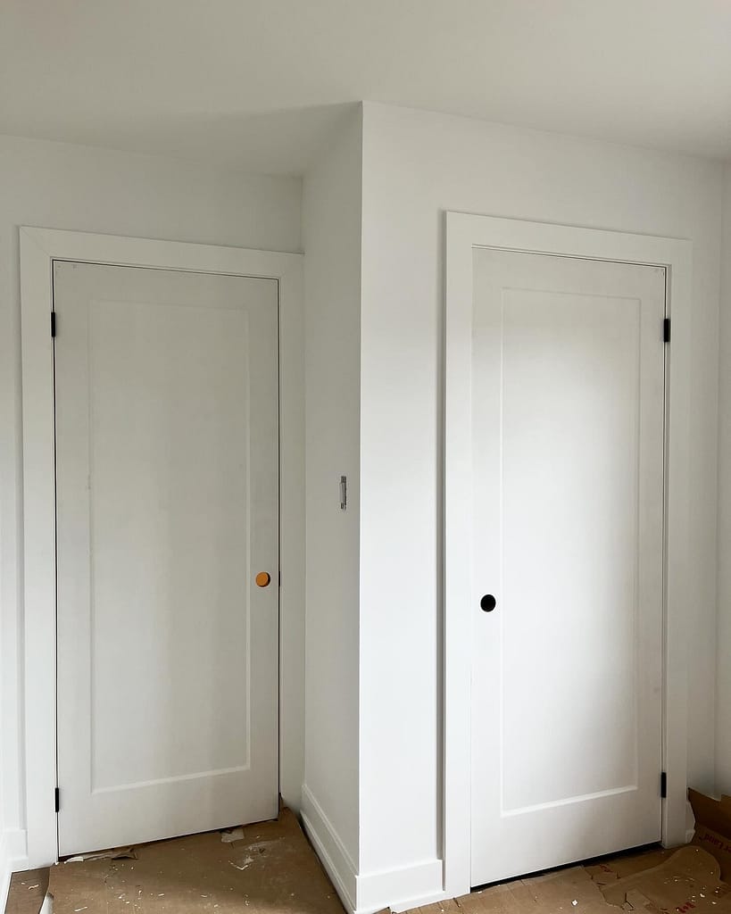 Doors and trims installed by a finish carpenter in Vaughan home.