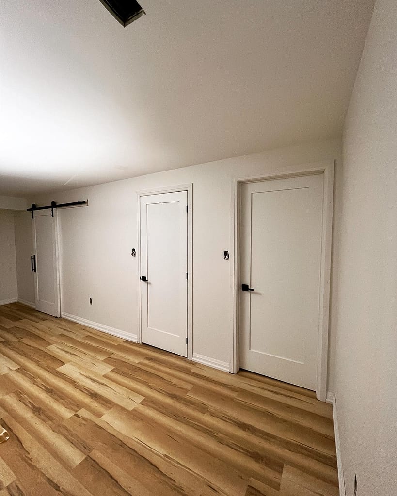 vinyl flooring, doors, and trims installed by a finish carpenter in Bradford