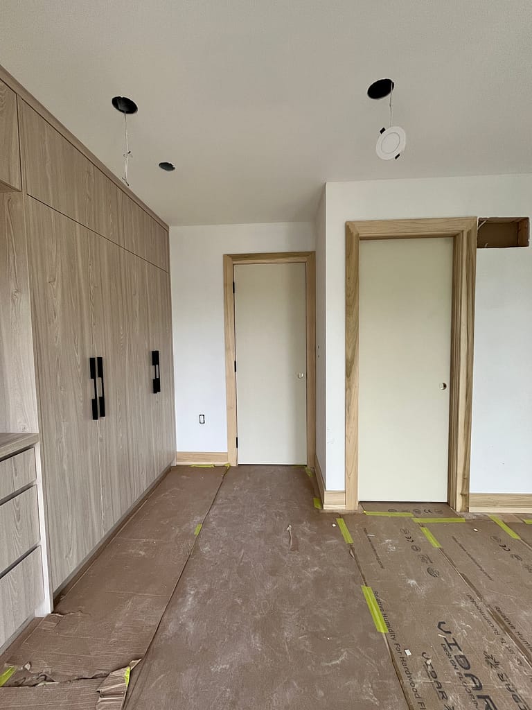solid doors, trim, and baseboards installed by a finish carpenter at Wood Job Finish Carpentry in a Toronto house