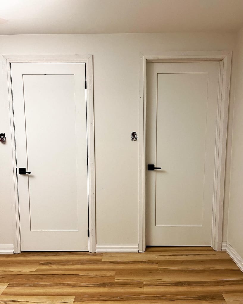 vinyl flooring, doors, and trims installed by a finish carpenter in Bradford