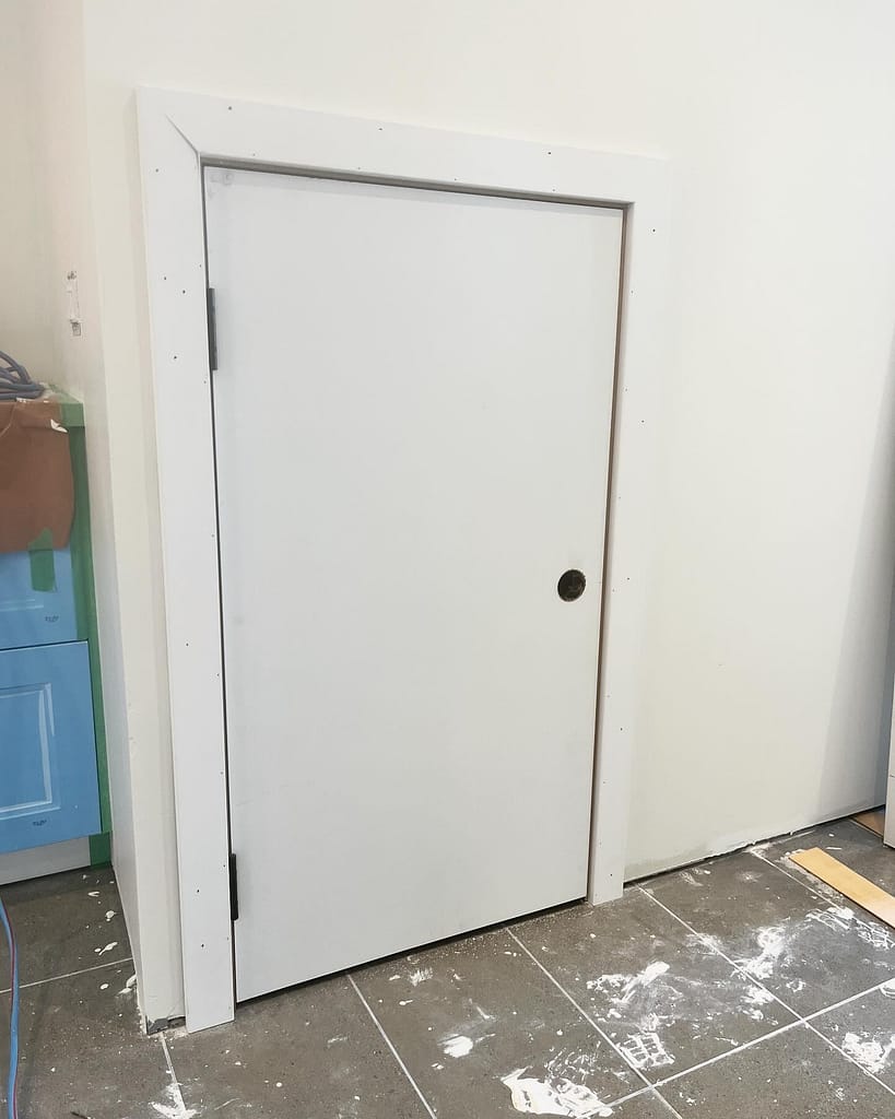 door with custom jamb installed by a finish carpenter in Mississauga