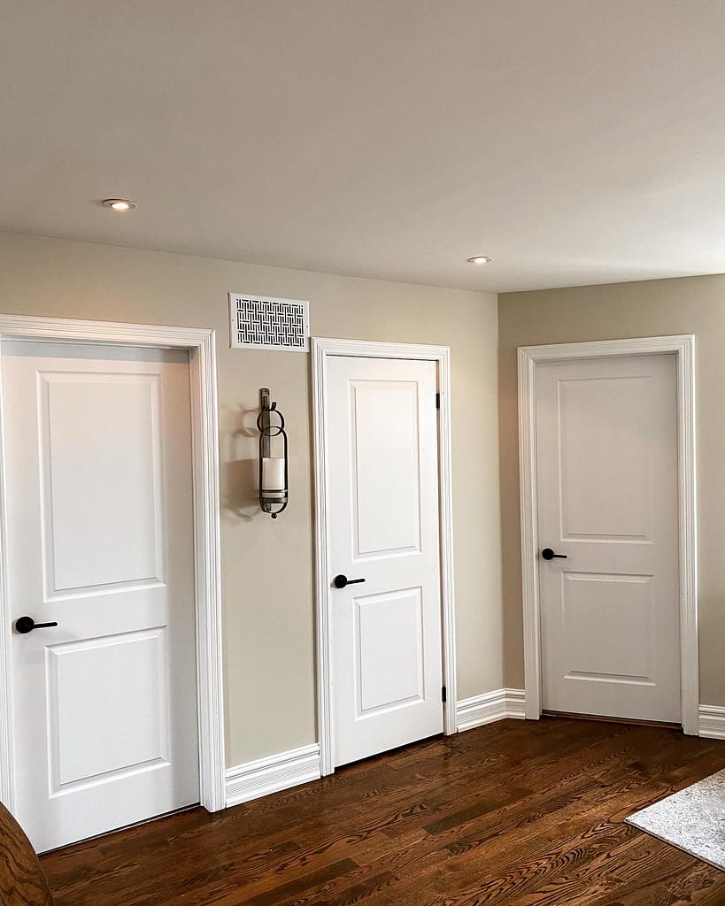 interior doors replaced by a finish carpenter at Wood Job Finish Carpentry in Oakville