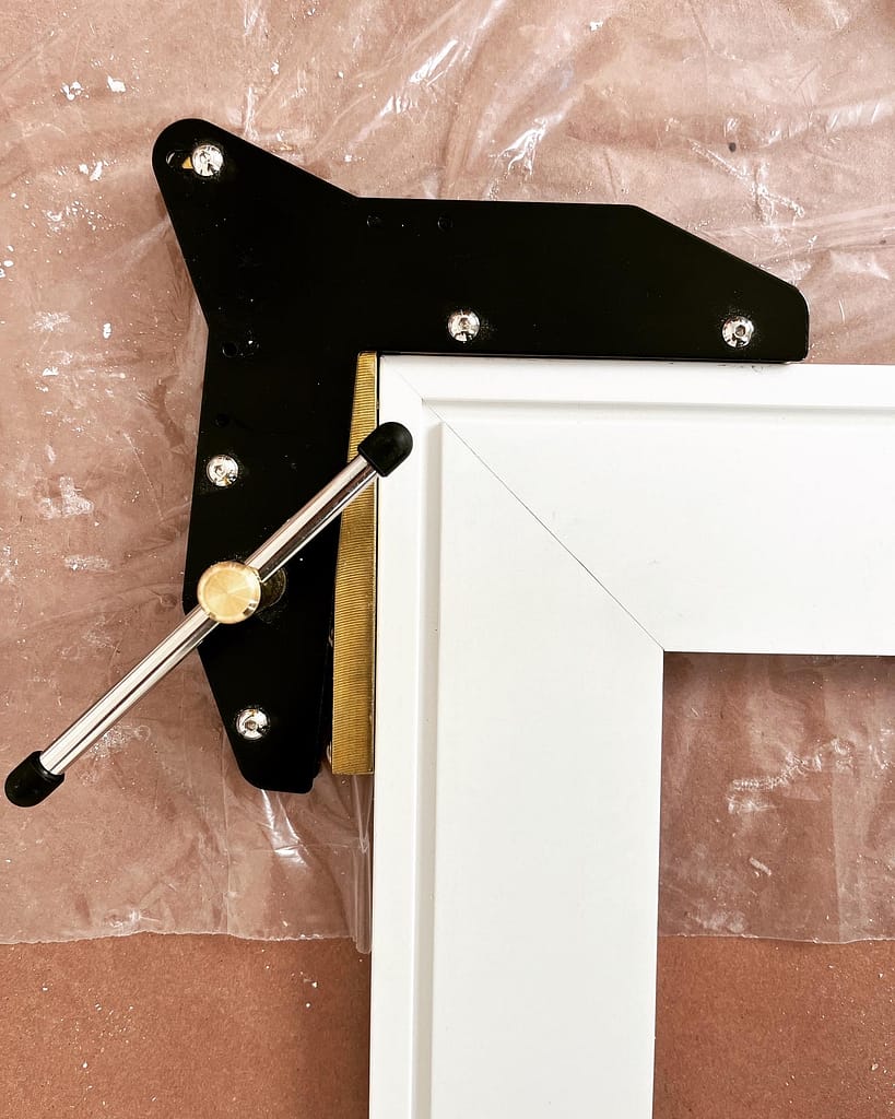 miter trim prepared for installation by a finish carpenter at Wood Job Finish Carpentry in a Toronto house