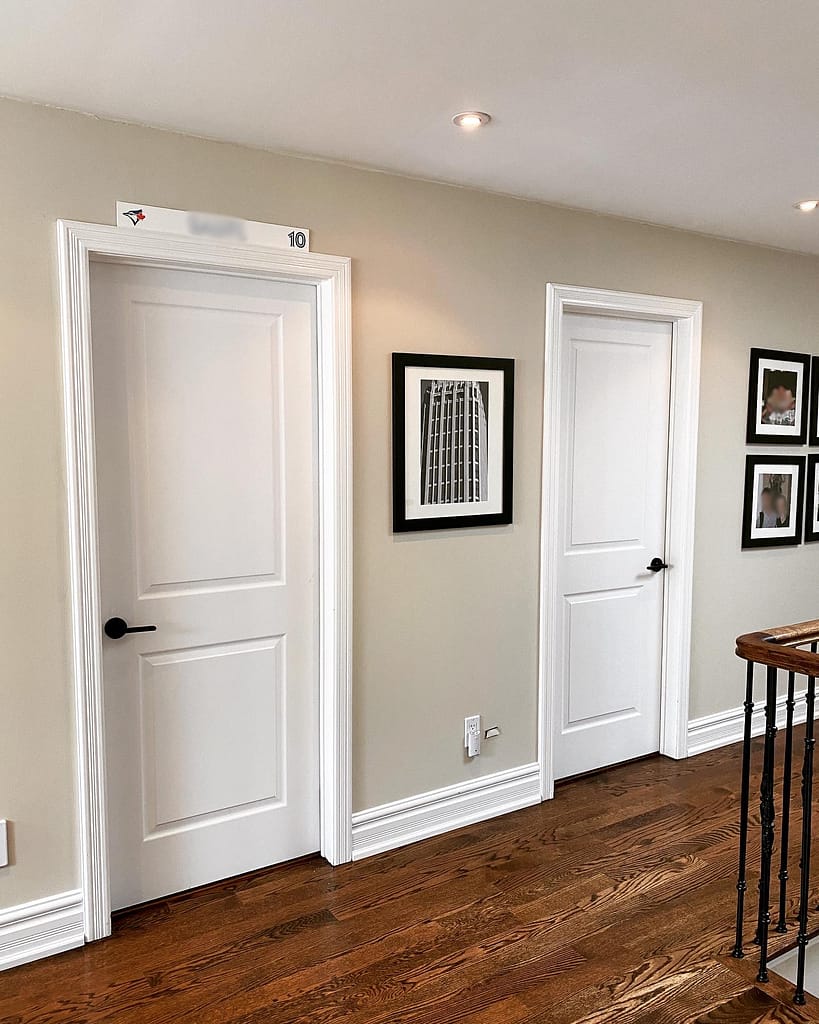interior doors replaced by a finish carpenter at Wood Job Finish Carpentry in Oakville